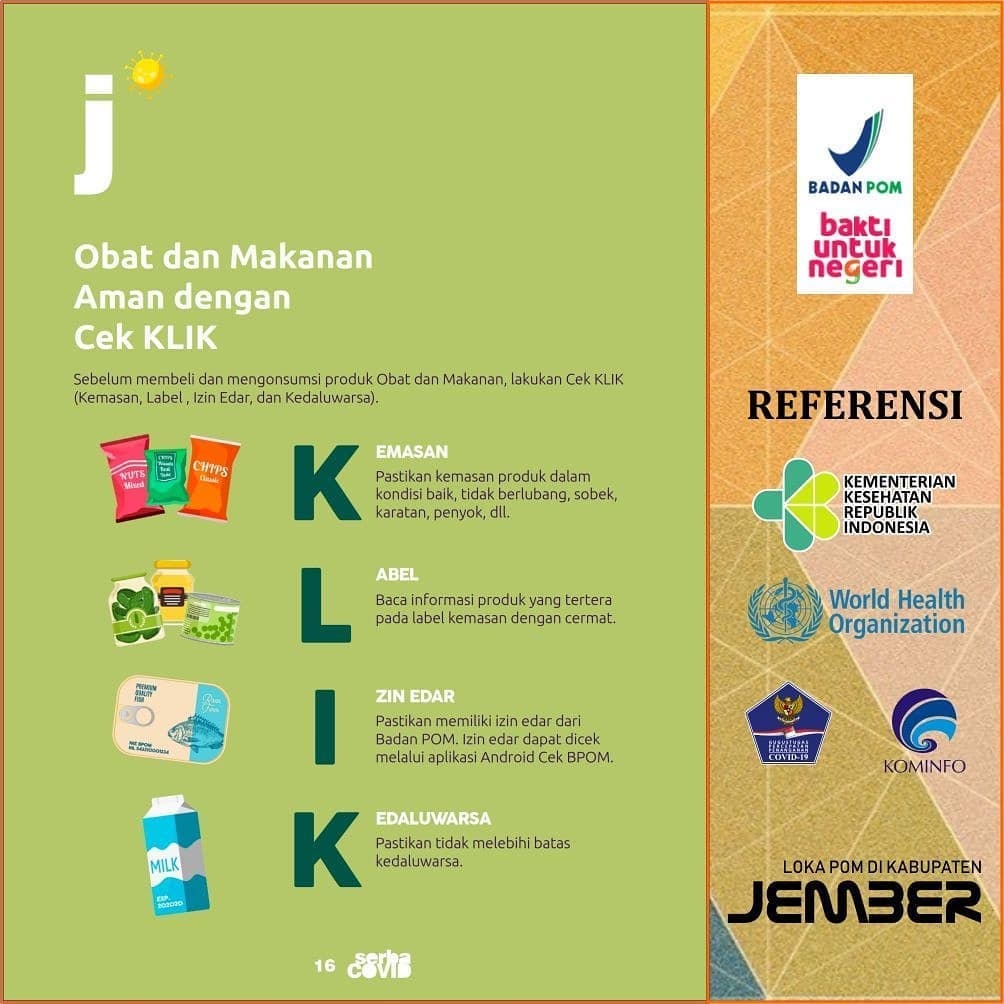 JELANG TAHUN BARU, LOKA POM JEMBER IMBAU MASYARAKAT TELITI BELI PRODUK MAKANAN KEMASAN