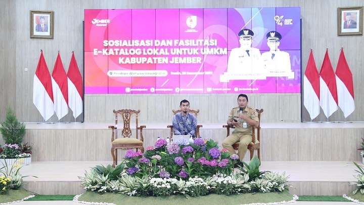 PERCEPAT DIGITALISASI UMKM, PEMKAB JEMBER TARGETKAN 100 RIBU PRODUK DAN JASA MASUK E-KATALOG LOKAL