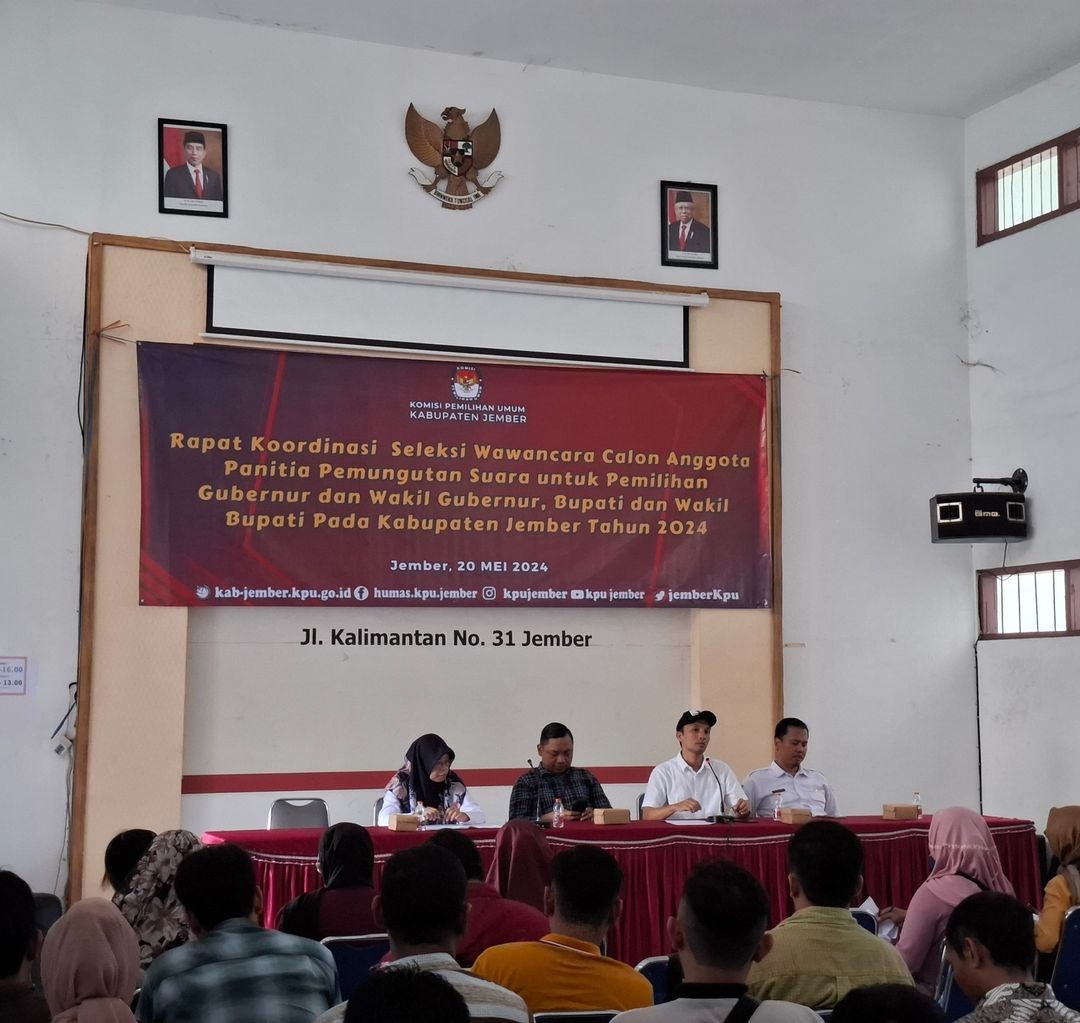 BUTUH 744 ORANG, KPU JEMBER MULAI SELEKSI PPS UNTUK PILKADA 2024