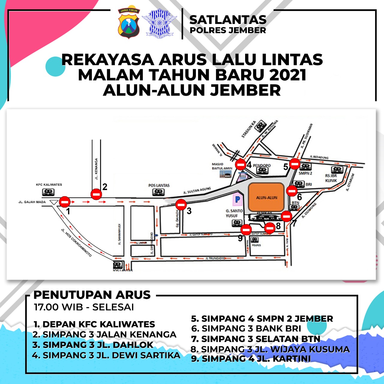 polres-jember-lakukan-penutupan-dan-pengalihan-arus-lalu-lintas