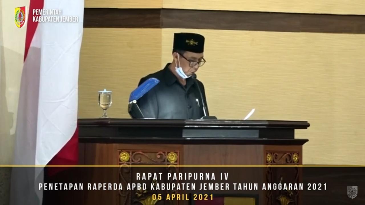 FRAKSI PDIP DPRD JEMBER SETUJUI PERDA APBD 2021 DENGAN CATATAN