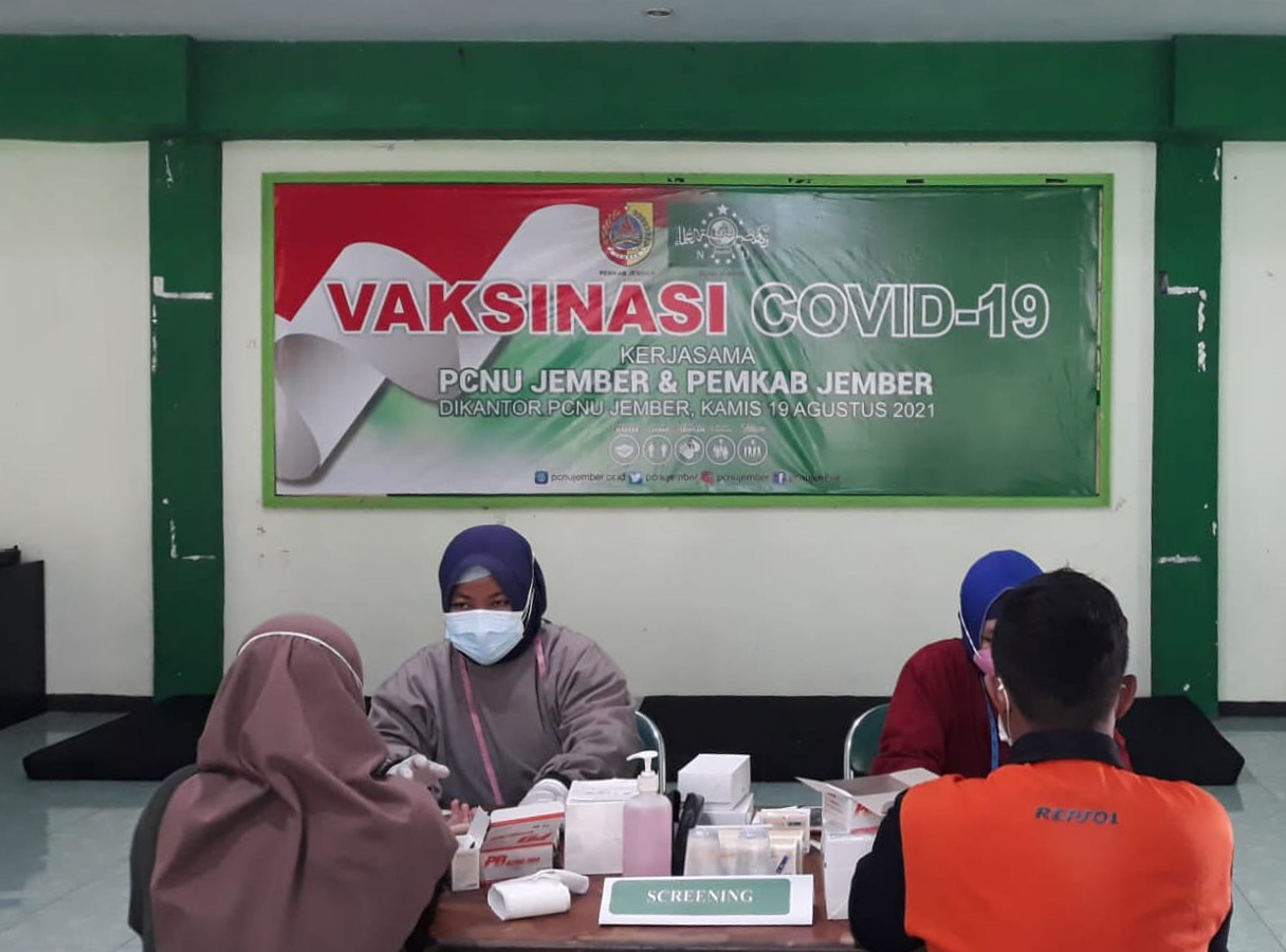 PEMKAB JEMBER GANDENG PC NU RENCANAKAN GELAR VAKSINASI GELOMBANG DUA AKHIR PEKAN INI