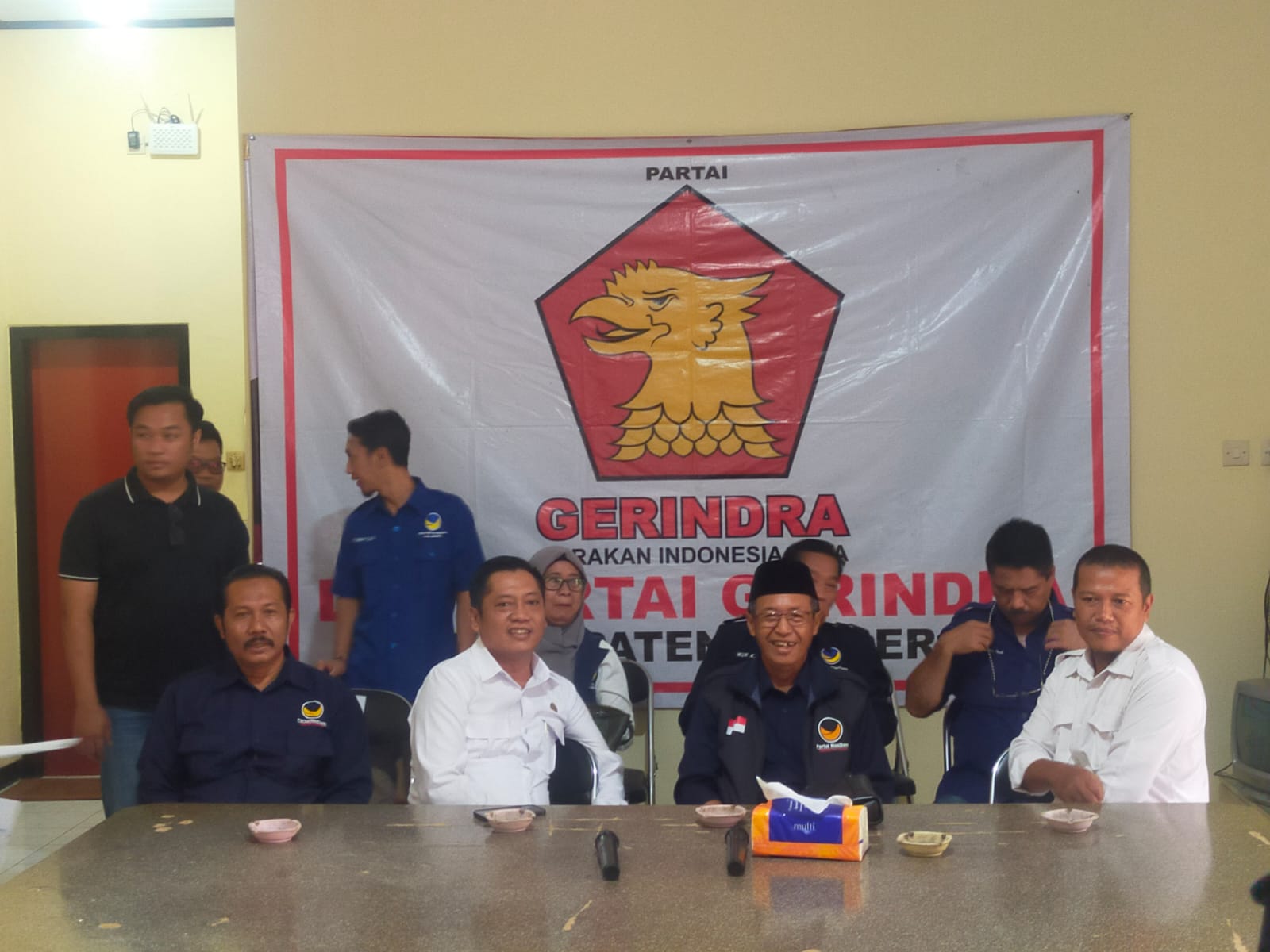 JAGA KONDUSIFITAS PEMILU 2024 PARTAI GERINDRA JEMBER SAMBUT BAIK KUNJUNGAN NASDEM