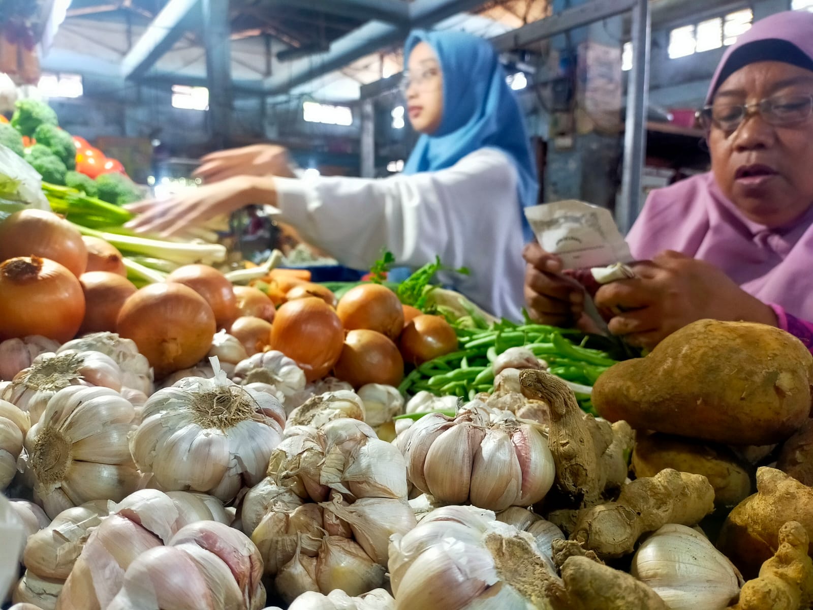 DISTRIBUSI TERSENDAT HARGA BAWANG PUTIH DI JEMBER MAHAL