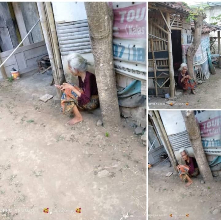 KISAH PILU NENEK TERLANTAR, TINGGAL DI GUBUK MAKAN DARI PEMBERIAN TETANGGA