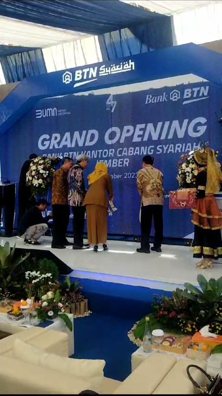 PERTUMBUHAN EKONOMI MEMBAIK, BTN SYARIAH INVESTASI DI JEMBER