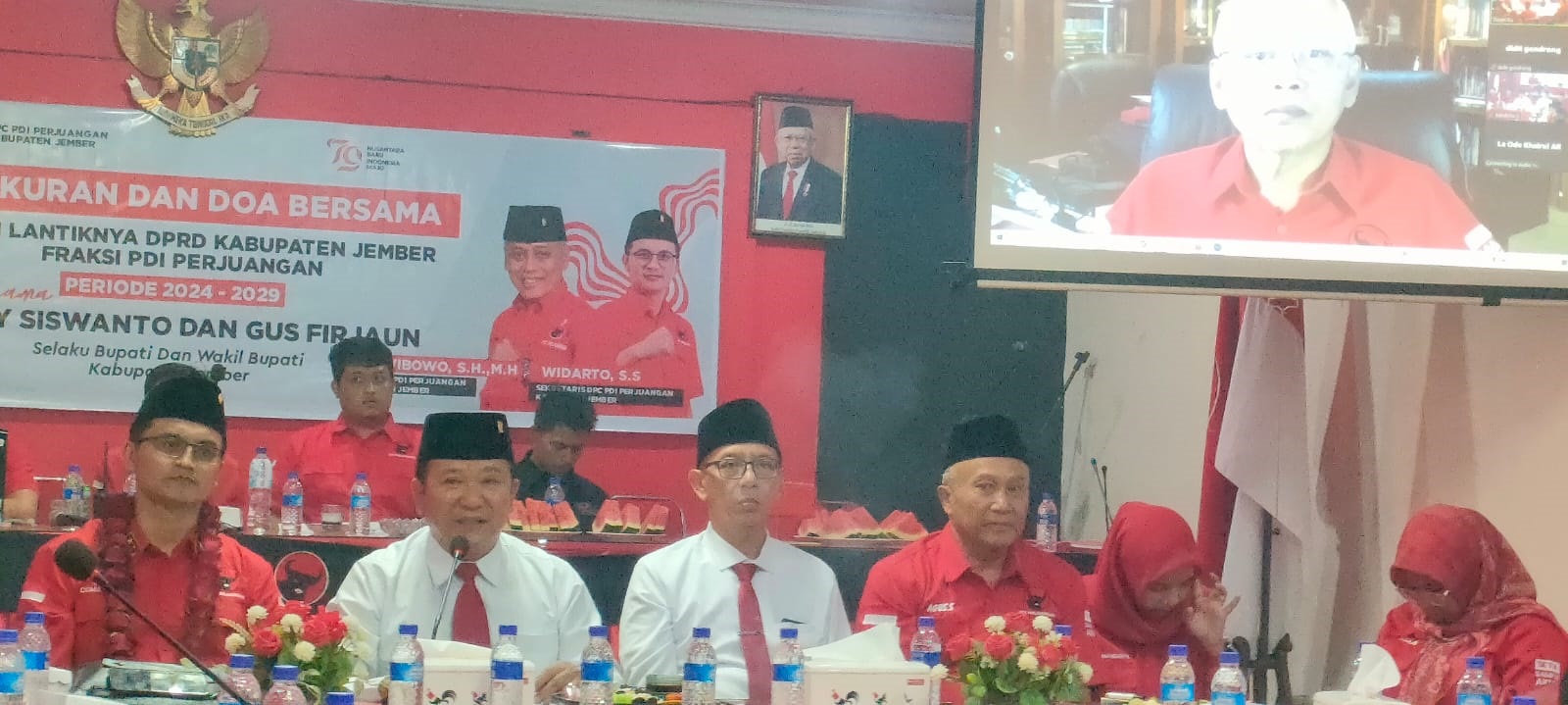 HADIR DI SYUKURAN PDIP, HENDY OPTIMIS BISA MAJU BERSAMA DALAM PILKADA 