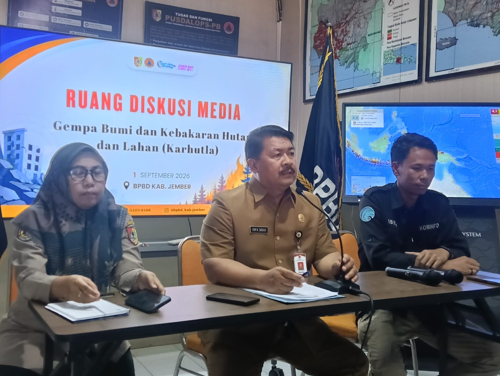 6,5 HEKTARE TERBAKAR, BPBD JEMBER DESAK PELAKU KARHUTLA  DIHUKUM TEGAS
