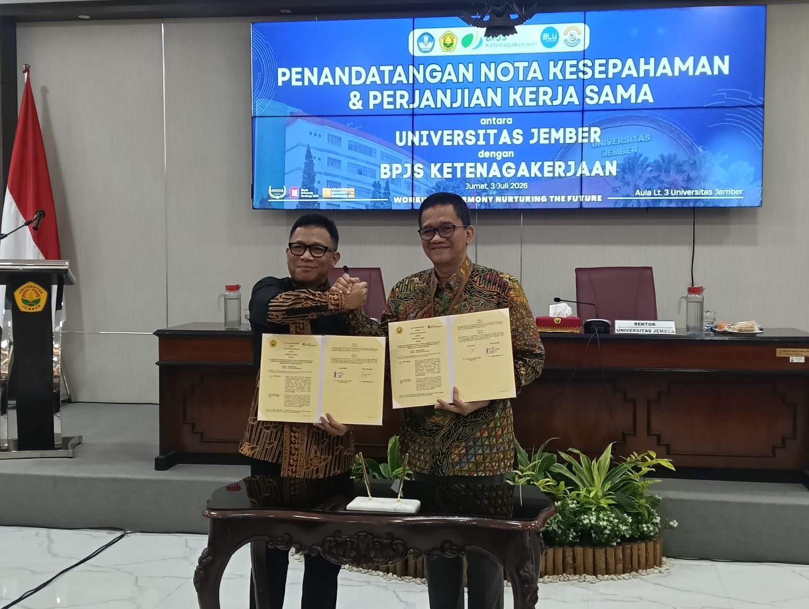 TAK HANYA SANTUNAN, BPJS KETENAGAKERJAAN GANDENG UNEJ SIAPKAN AHLI WARIS JADI PENGUSAHA