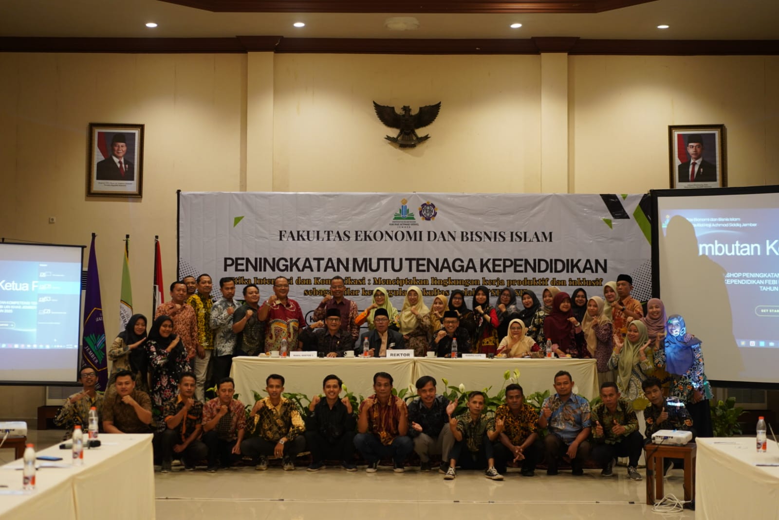 FEBI UIN KHAS JEMBER PERKUAT ETIKA KERJA DAN SINERGI TENDIK DALAM WORKSHOP SERASI 2025