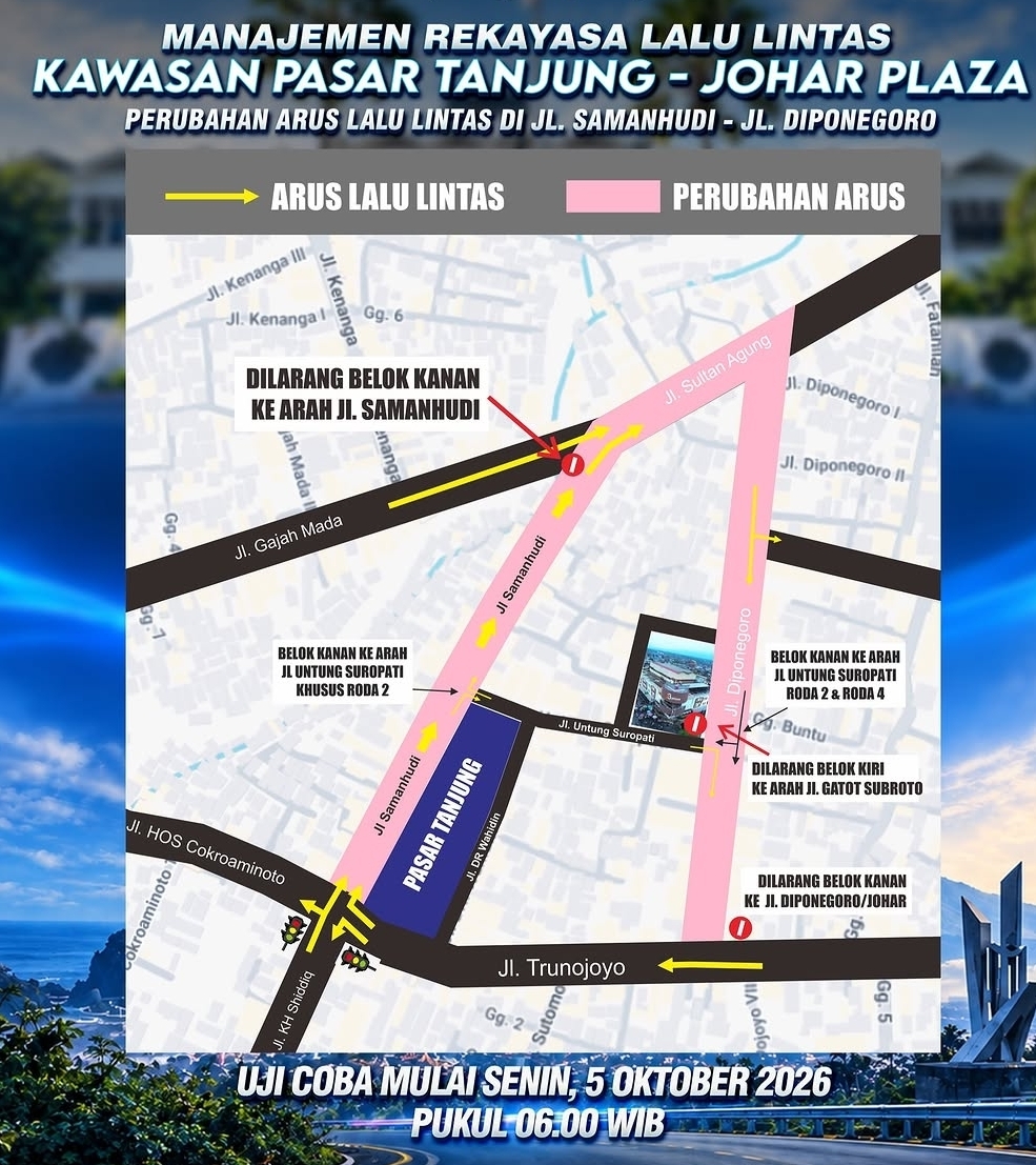 urai-kepadatan-pasar-tanjung-arus-jalan-diponegoro-diubah-mulai-5-oktober